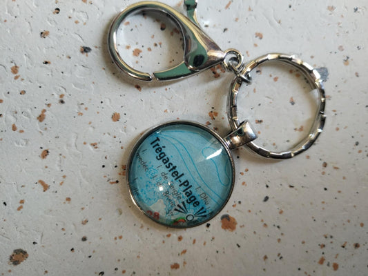 Porte-clé TREGASTEL – Un fragment de voyage à emporter | Bijou recyclé