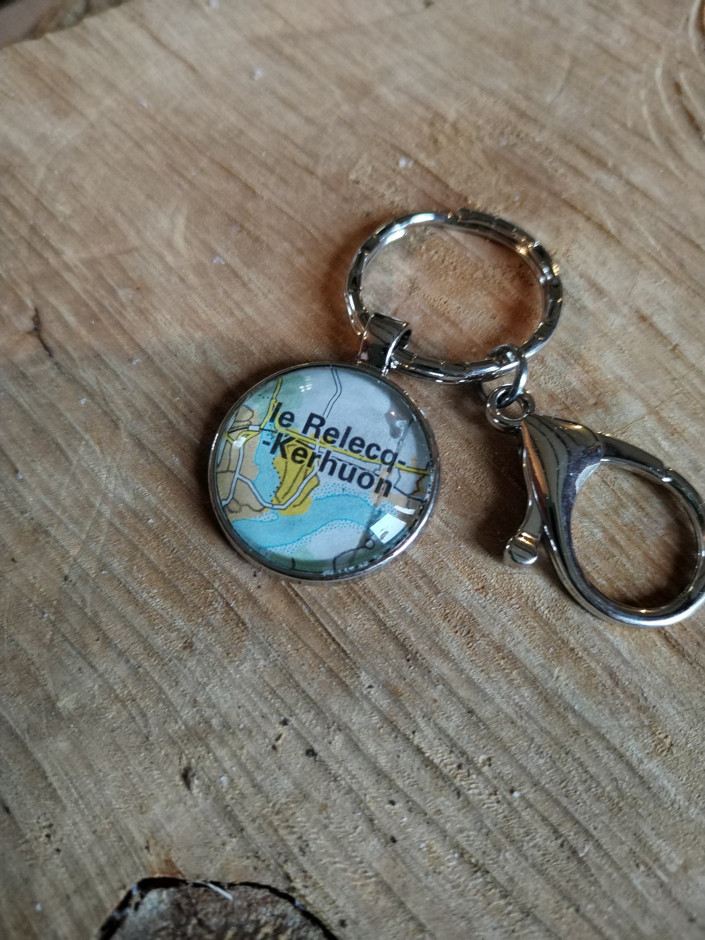 Porte clé carte routière - Le relecq Kerhuon