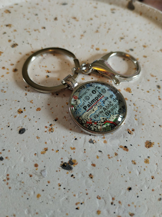 Porte-clé Paimpol – Un fragment de voyage à emporter | Bijou recyclé