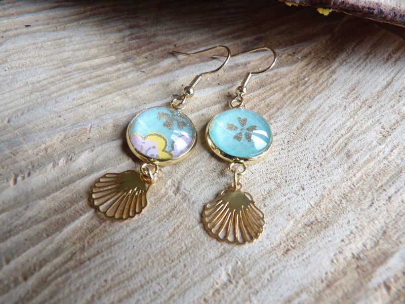 boucle d'oreille coquille