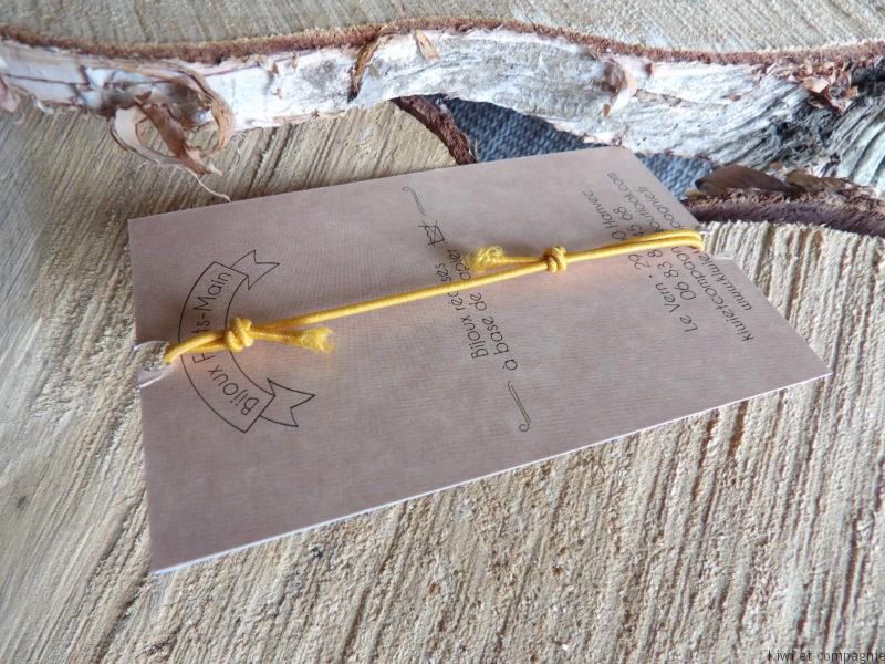 Bracelet élastique orange avec cabochon cheval 14mm