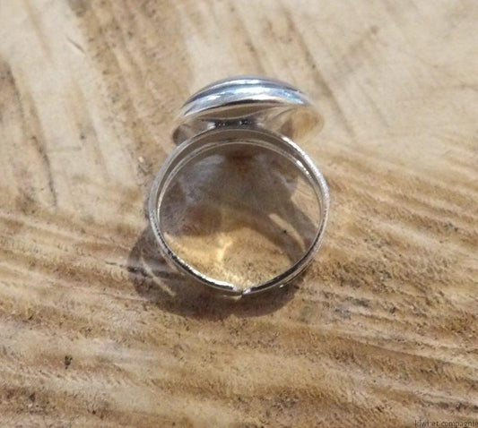 Bague fille - cabochon 12mm - wonder woman