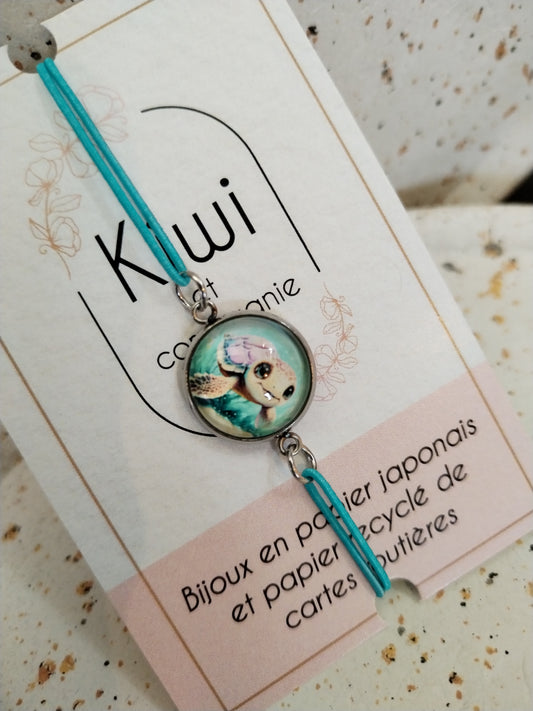 Bracelet élastique tortue