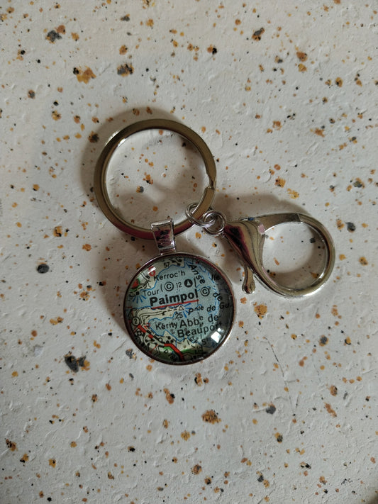 Porte-clé Paimpol – Un fragment de voyage à emporter | Bijou recyclé