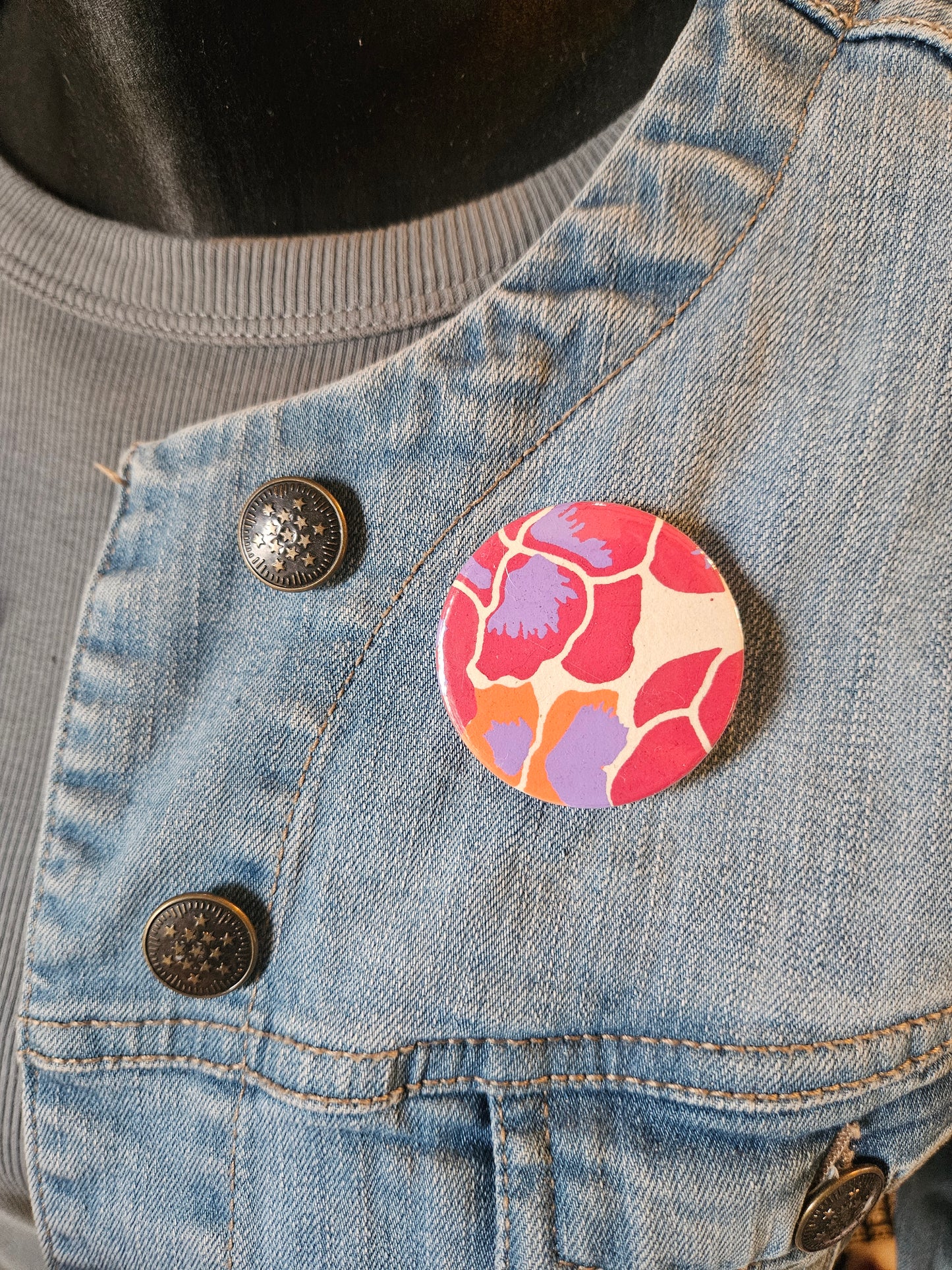 Badge japonais 44 mm – Papier lokta  |