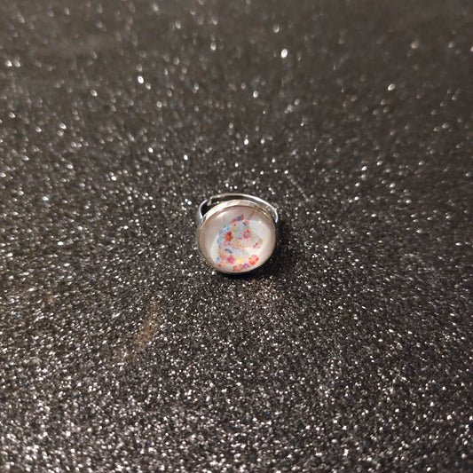 Bague fille - cabochon 14mm - licorne
